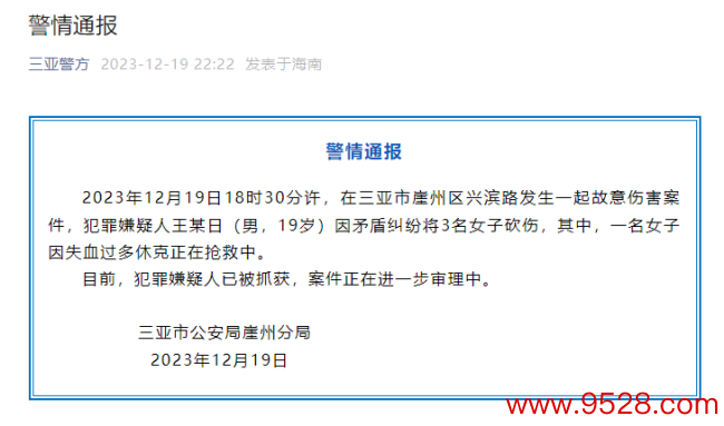 现场目不忍视！19岁须眉当街砍伤3名女生 警方通报：不法嫌疑东谈主已被握获