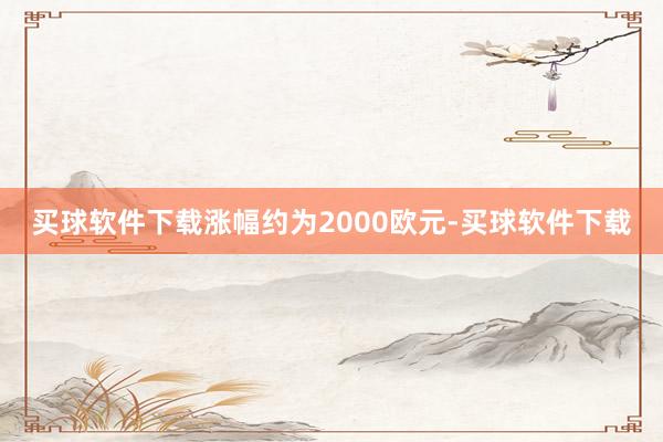 买球软件下载涨幅约为2000欧元-买球软件下载