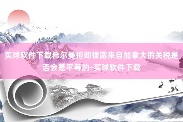 买球软件下载希尔曼拒却裸露来自加拿大的关税是否会是平等的-买球软件下载